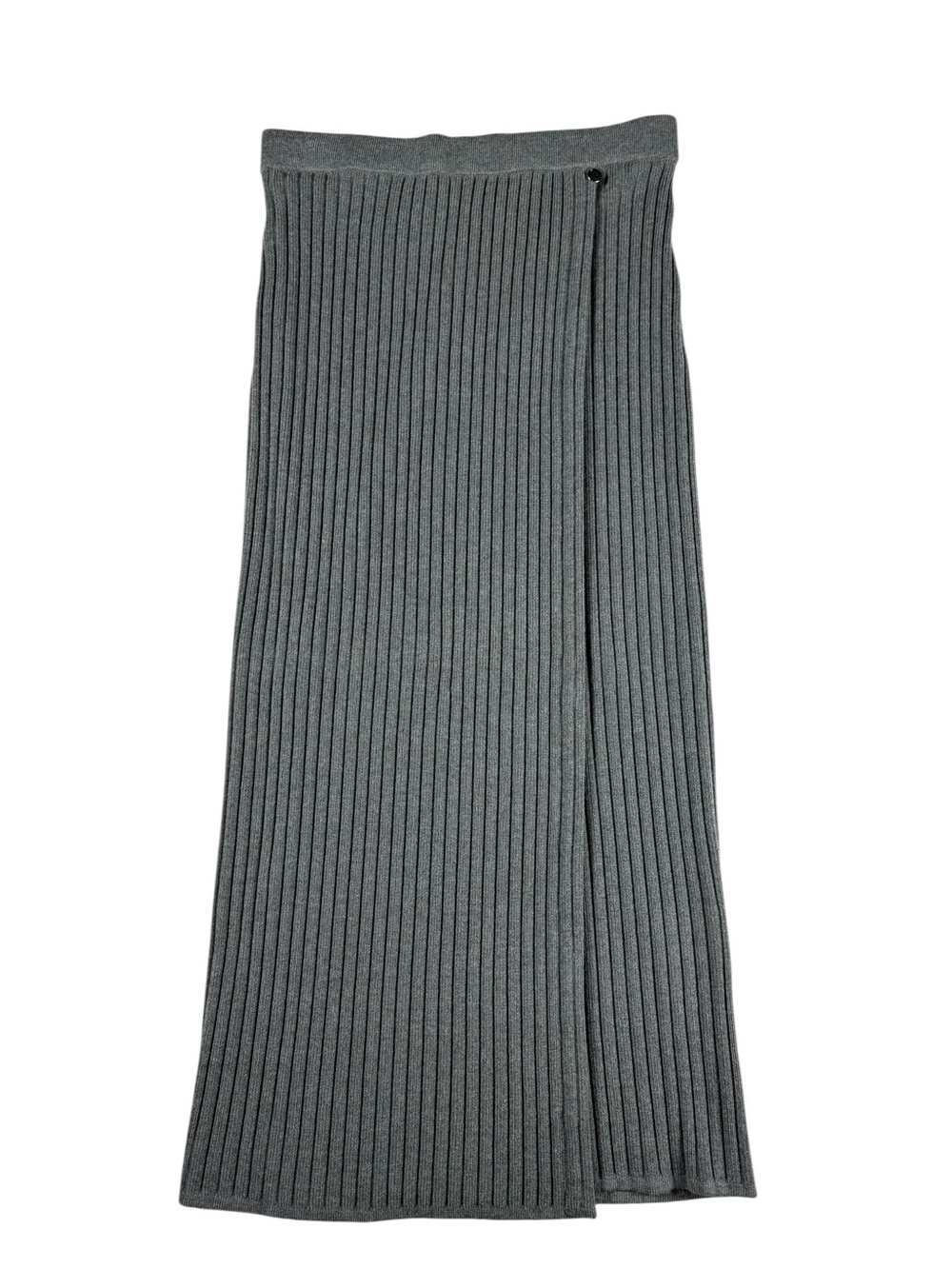 Biana Lexi Rib-Knit Midi Wrap skirt, S